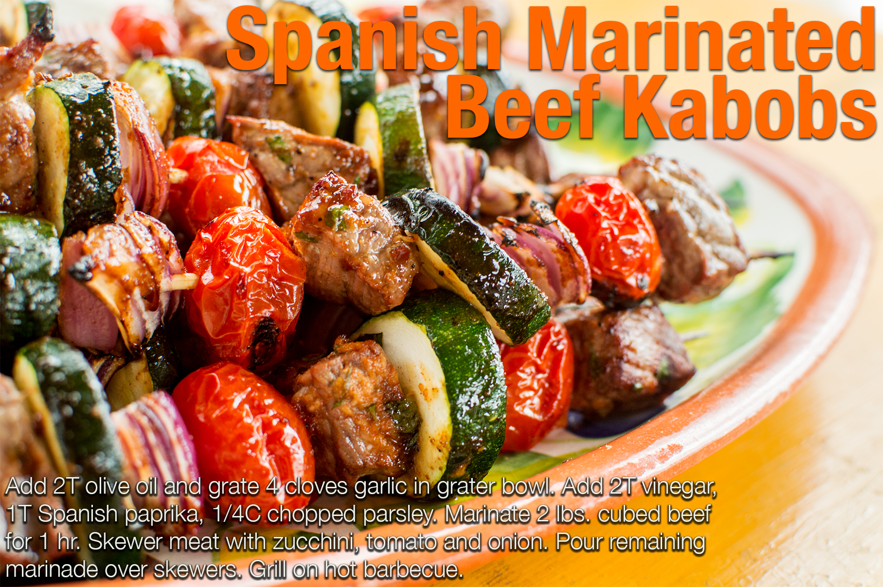 Spanish skewers recipe